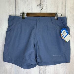 COLUMBIA Blue UPF 30 OMNI SHADE PFG NYLON SHORTS